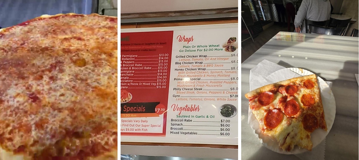 Primavera Pizzeria Menu